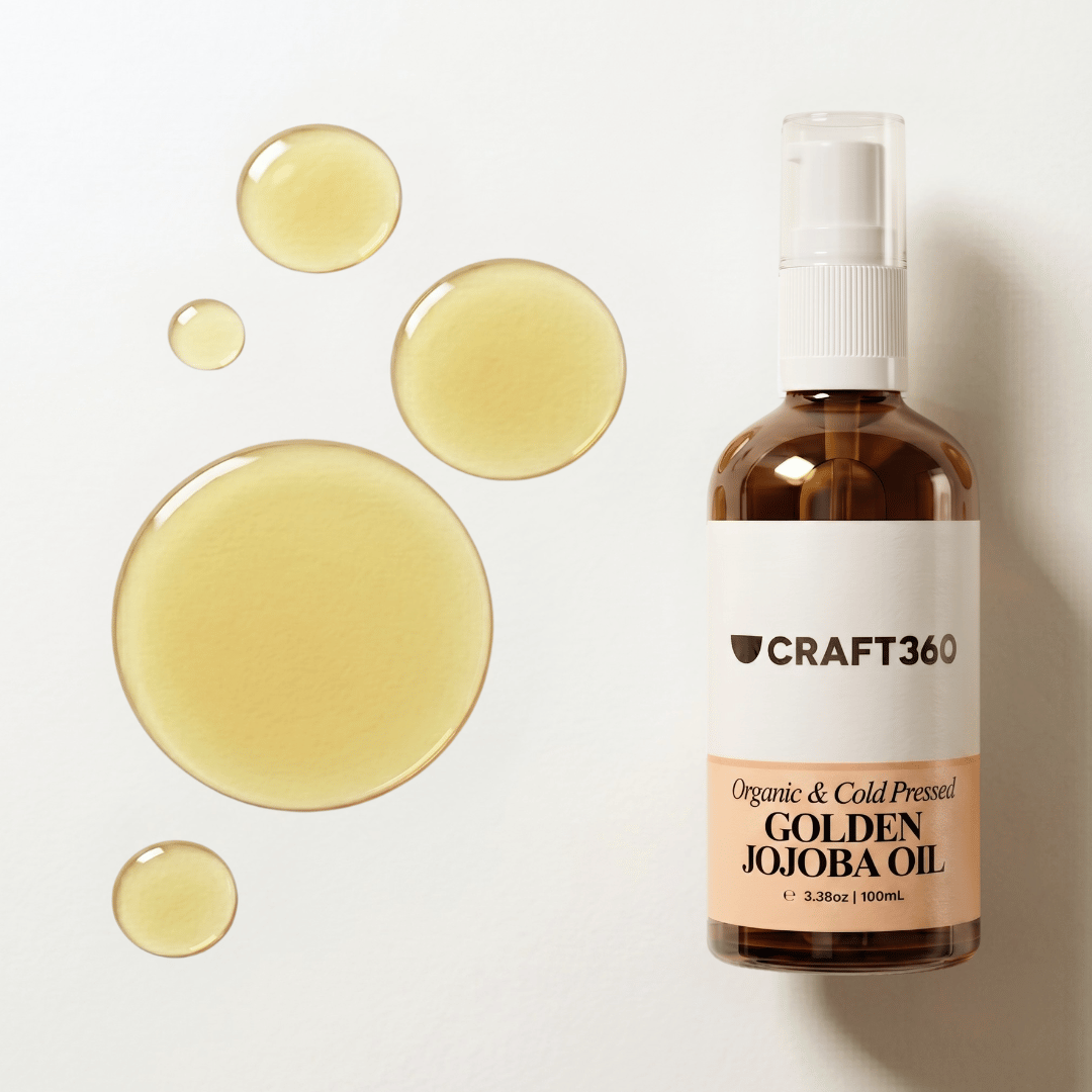 Certified Organic Golden Jojoba Oil - Cold Pressed - ACO Cert. No. 14153