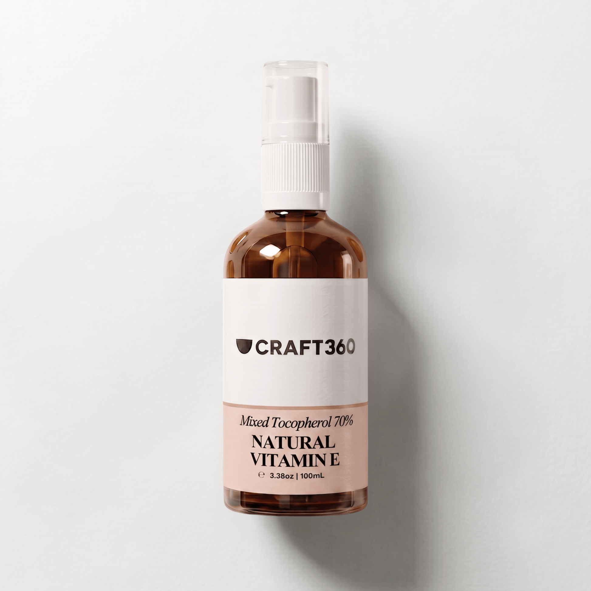 100ml bottle of Natural Vitamin E Mixed Tocopherols for skincare and cosmetic formulations