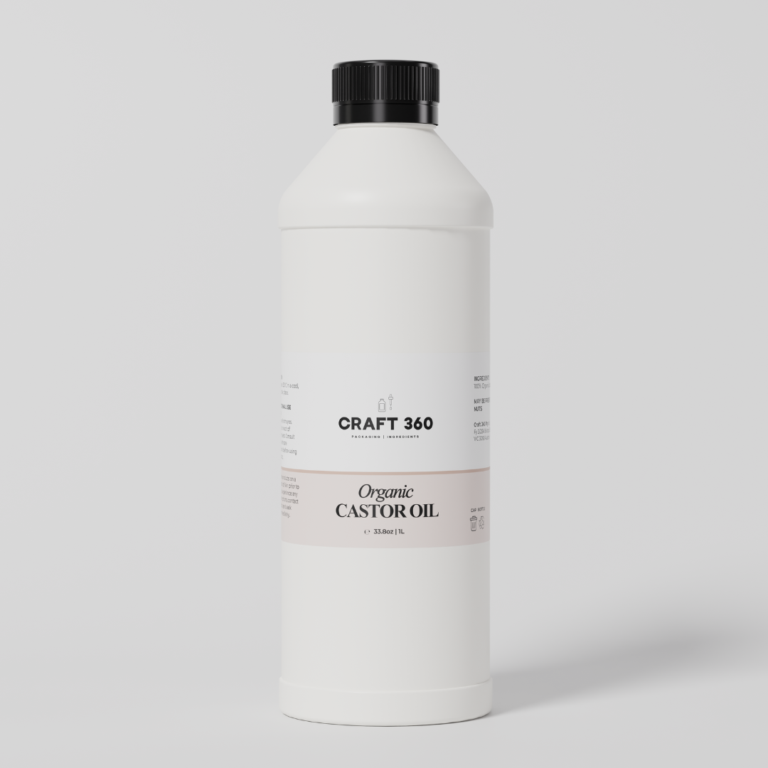 Organic Castor Oil - Cold Pressed - Hexane Free
