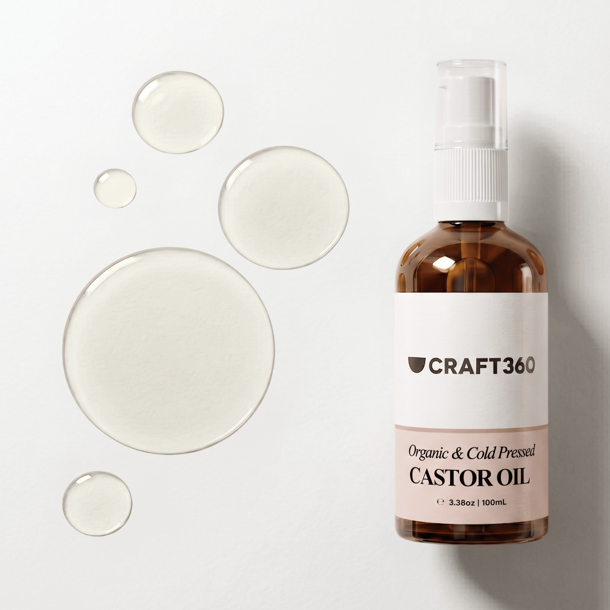 Certified Organic Castor Oil - Cold Pressed - Hexane Free - ACO Cert. No. 14153