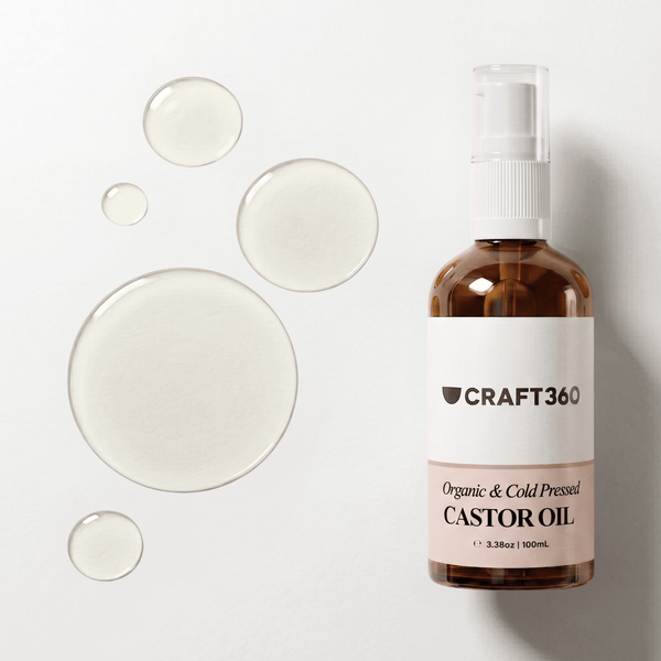 Certified Organic Castor Oil - Cold Pressed - Hexane Free - ACO Cert. No. 14153