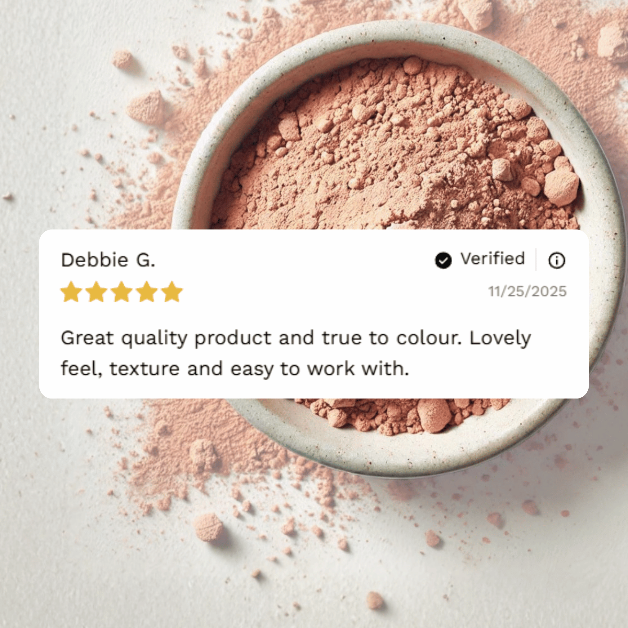 Customer reviews and testimonials for Red French Clay from Craft 360