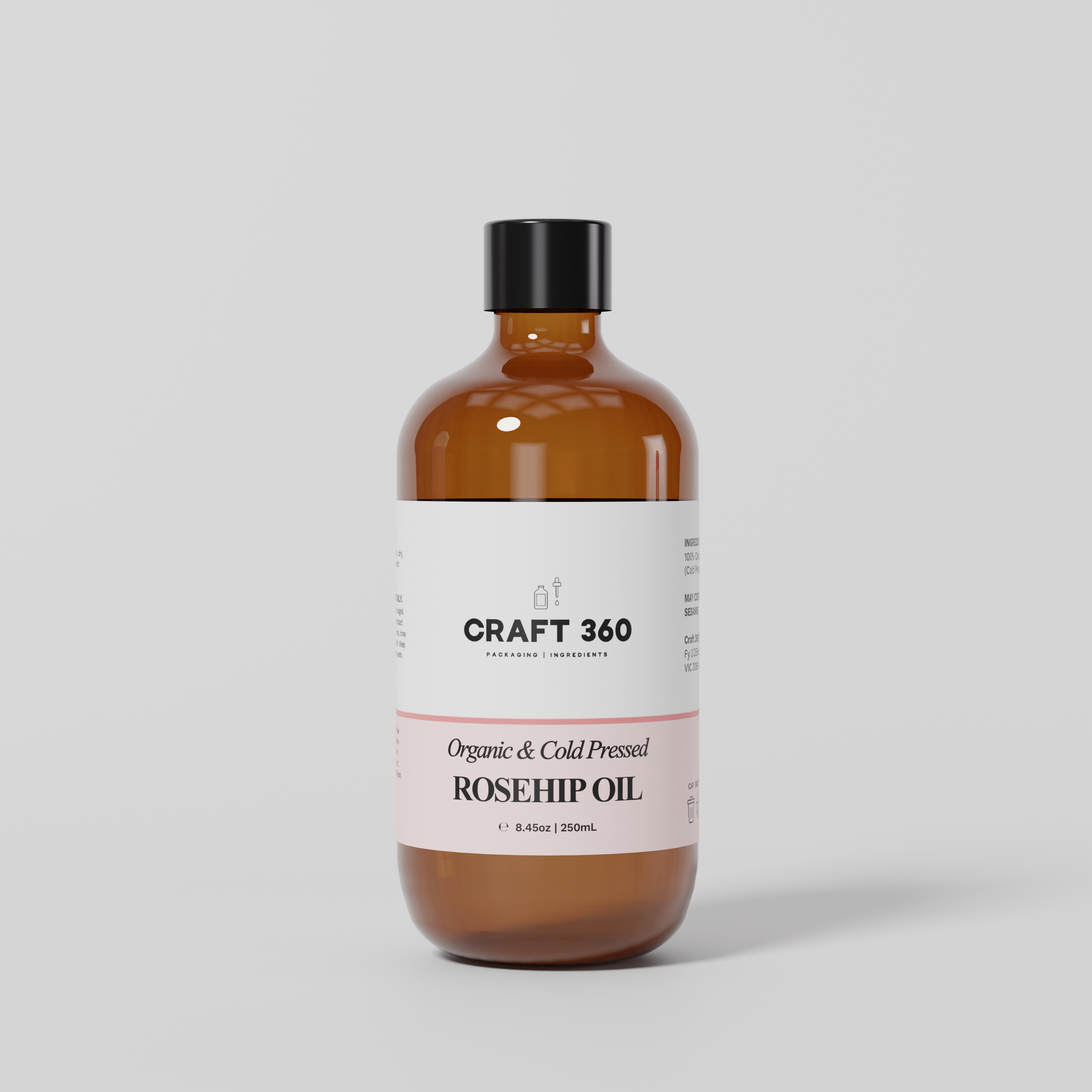 Organic Rosehip Oil - Cold Pressed