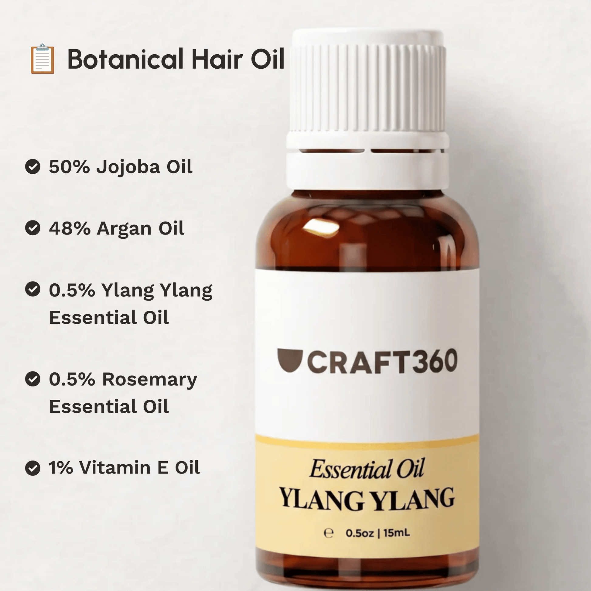 Recipe for making a nourishing hair oil using Ylang Ylang Essential Oil.