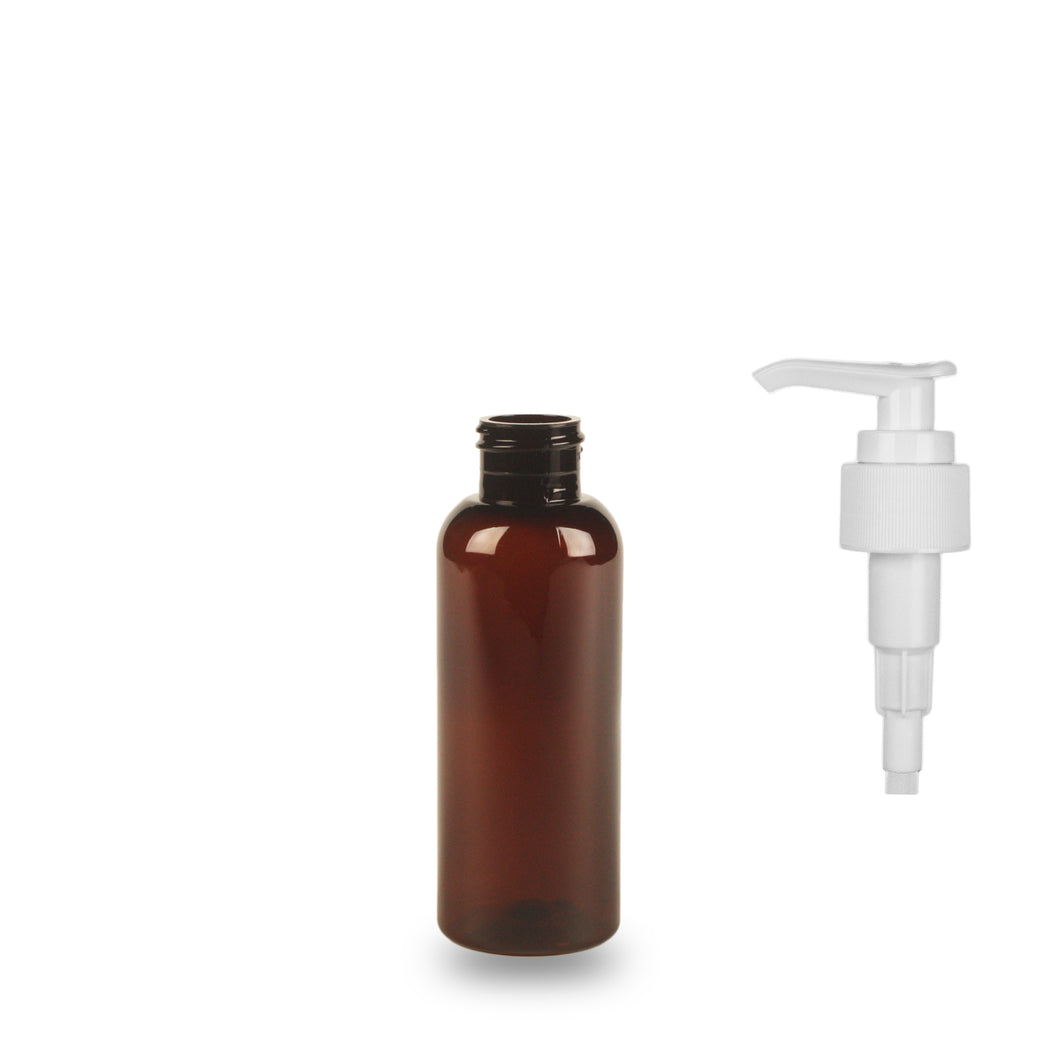 Recycled Plastic Bottle rPET - 'Tall Boston' - 100ml - (Lotion Pump) - 24mm (24/410)