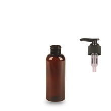 Recycled Plastic Bottle rPET - 'Tall Boston' - 100ml - (Lotion Pump) - 24mm (24/410)