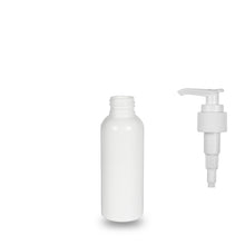 Recycled Plastic Bottle rPET - 'Tall Boston' - 100ml - (Lotion Pump) - 24mm (24/410)