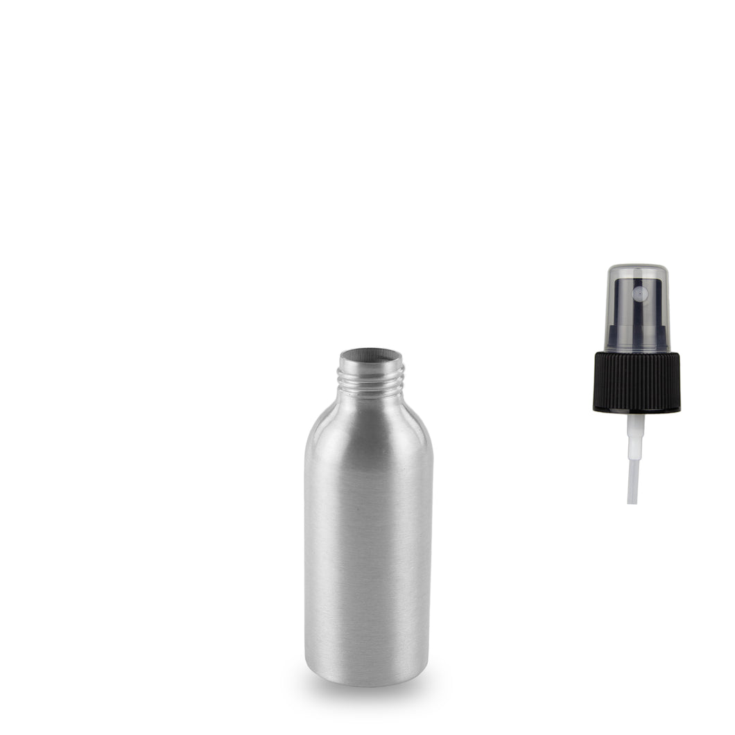 Aluminium Bottle - (Atomiser/Spritzer) - 125ml - 24mm (24/410)