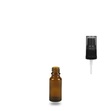 Amber Glass Bottle - (Serum / Gel Pump) - 15ml - 18mm