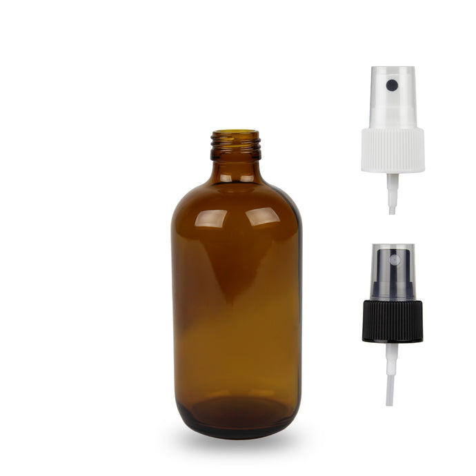 Amber Glass Bottle - 250ml - (Atomiser/Fine Mist Spray) - 24mm (24/410)