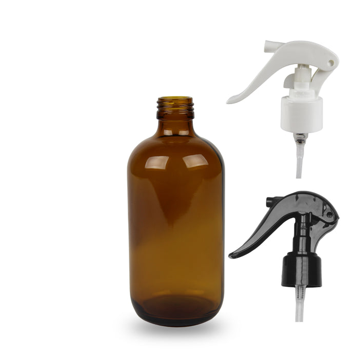 Amber Glass Bottle - 250ml - (Trigger Spray) - 24mm (24/410)