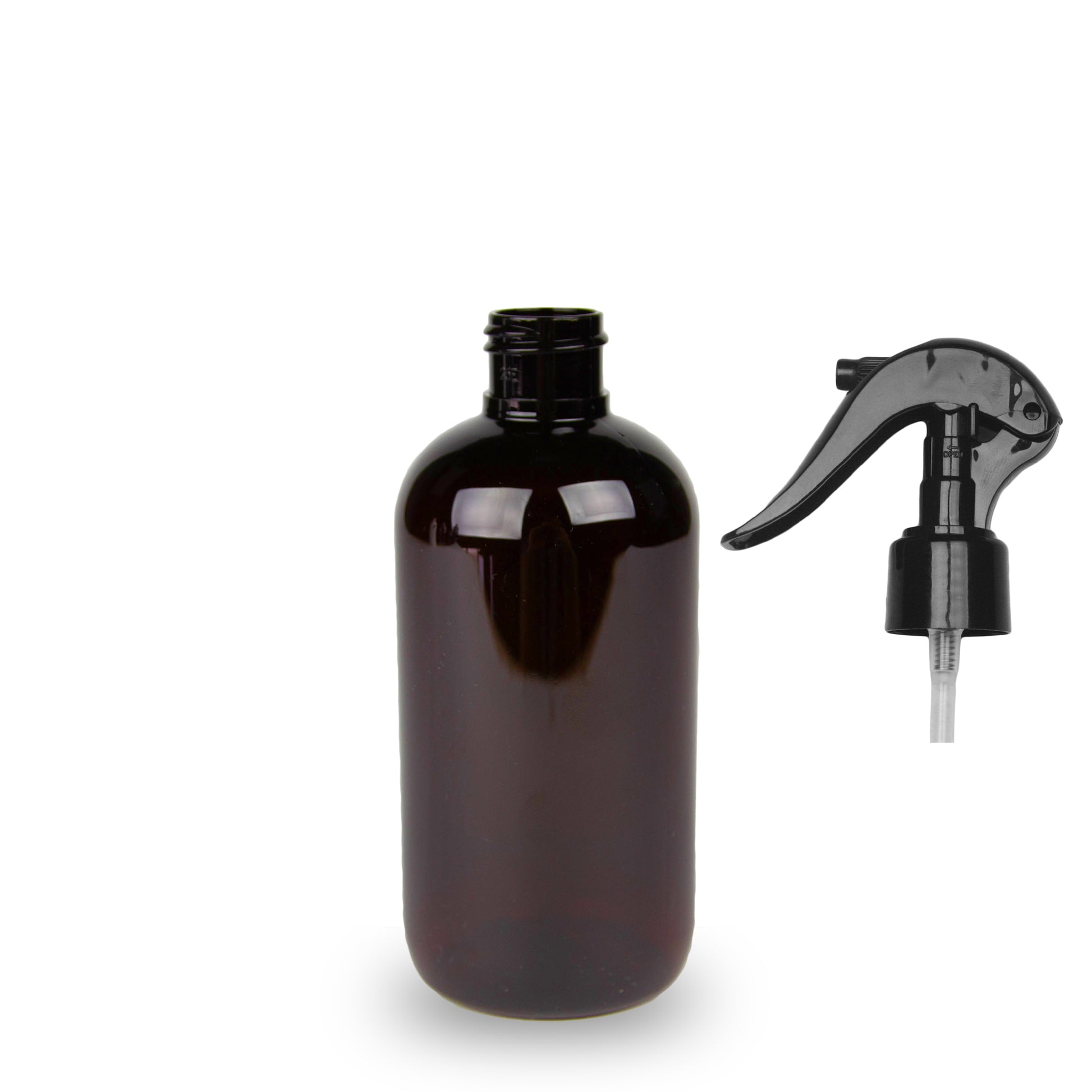 250ml Amber PET Bottle - Trigger Sprayer