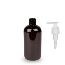 Plastic Bottle PET - 'Squat Boston' - 250ml - (Lotion Pump) - 24mm (24/410)