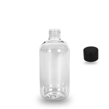 Plastic Bottle rPET - 'Squat Boston' - 250ml - (Screw Cap) - 24mm (24/410)
