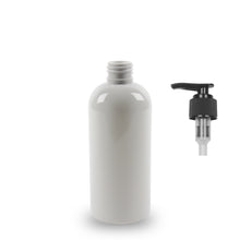 Plastic Bottle PET - 'Squat Boston' - 250ml - (Lotion Pump) - 24mm (24/410)