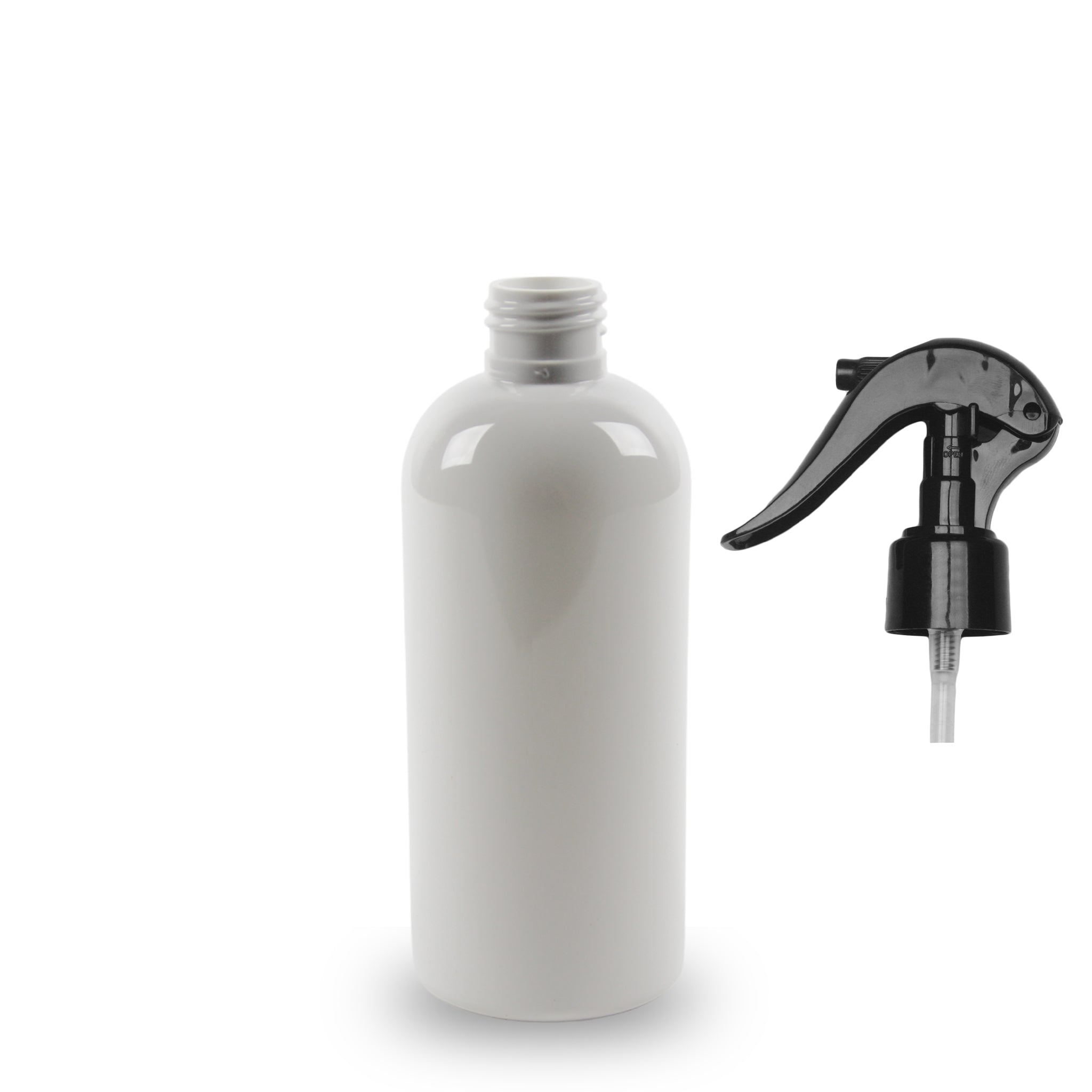 Plastic Bottle rPET - 'Squat Boston' - 250ml - (Trigger Spray) - 24mm (24/410)