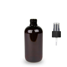 Plastic Bottle rPET - 'Squat Boston' - 250ml - (Serum Pump) - 24mm (24/410)