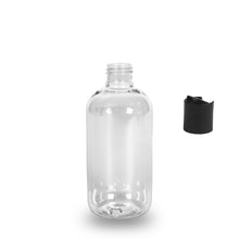 Clear Plastic Bottle rPET - 'Squat Boston' - 250ml - 24mm (24/410)