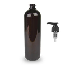 Amber PET Lotion Pump Bottle