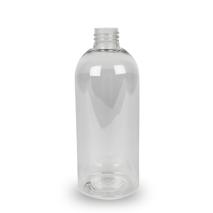 Clear Plastic Bottle PET 'Semi Squat' - 500ml - 28mm (28/410)