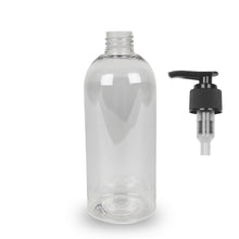 Plastic Bottle PET 'Semi Squat' - 500ml - (Lotion Pump) - 28mm (28/410)