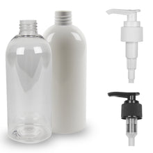 Plastic Bottle PET 'Semi Squat' - 500ml - (Lotion Pump) - 28mm (28/410)