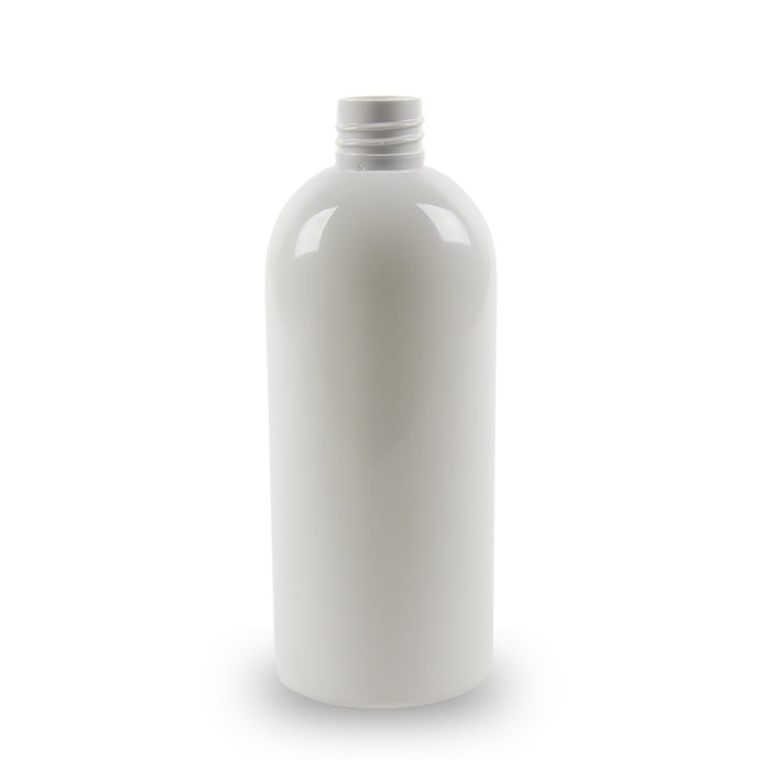 White Plastic Bottle PET 'Semi Squat' - 500ml - 28mm (28/410)