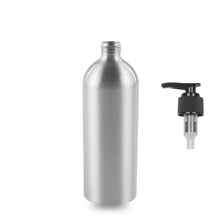 Aluminium Bottle - (Lotion Pump) - 500ml - 24mm (24/410)