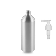 Aluminium Bottle - (Lotion Pump) - 500ml - 24mm (24/410)
