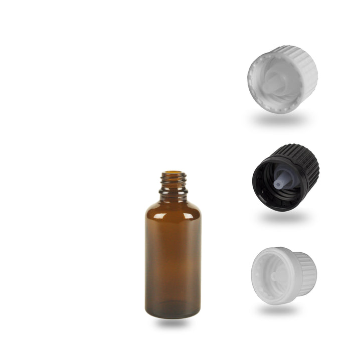 Amber Glass Bottle - (Dripolator) - 50ml - 18mm