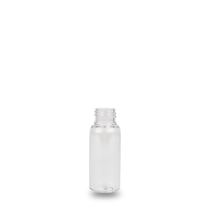 Clear Plastic Bottle PET - 'Tall Boston' - 50ml - 24mm (24/410)