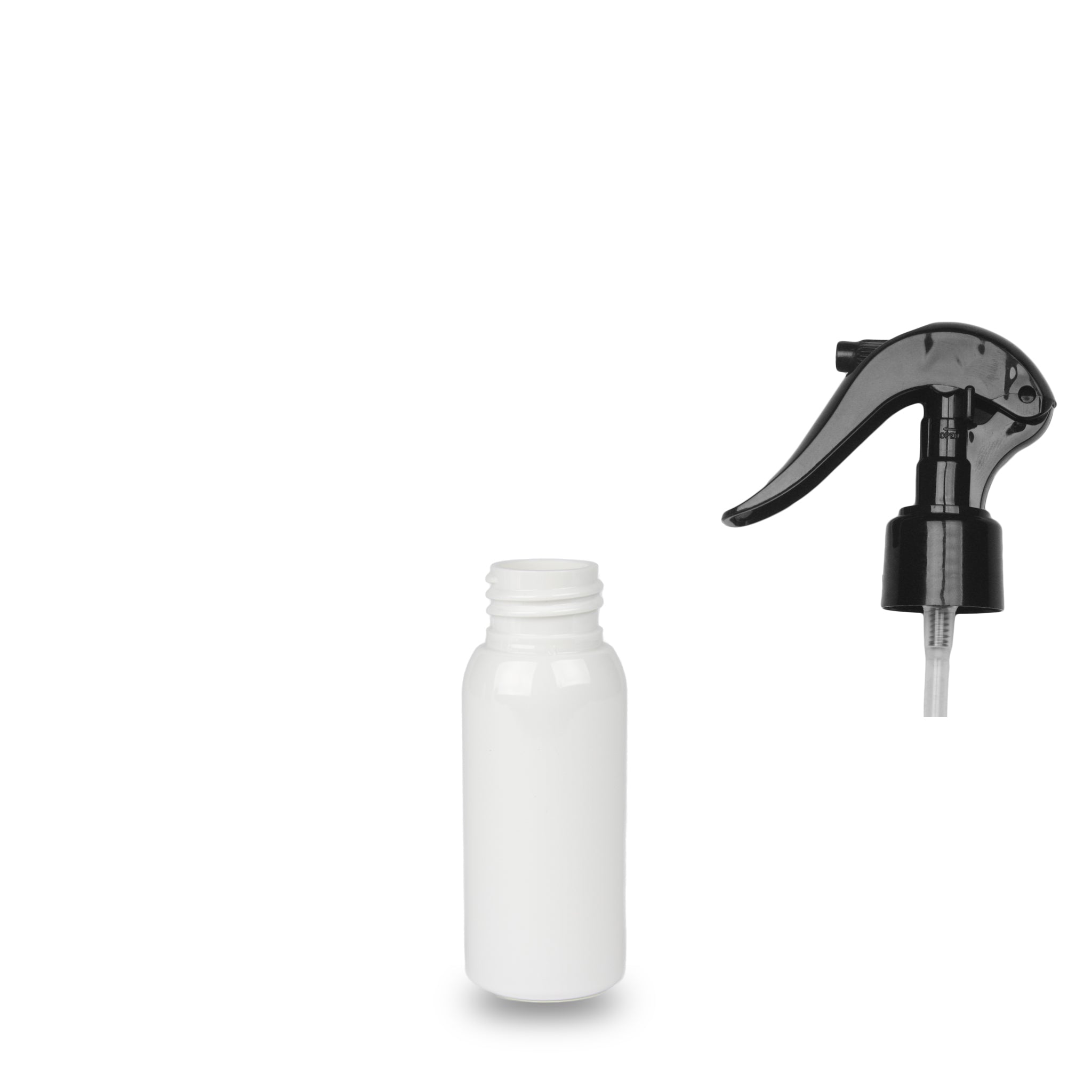 Plastic Bottle PET - 'Tall Boston' - 50ml - (Trigger Spray) - 24mm (24/410)