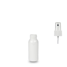 White Plastic Bottle rPET - 'Tall Boston' - 50ml - 24mm (24/410)
