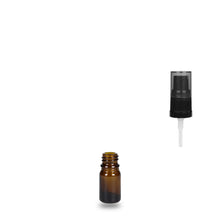 Amber Glass Bottle - (Serum / Gel Pump) - 5ml - 18mm