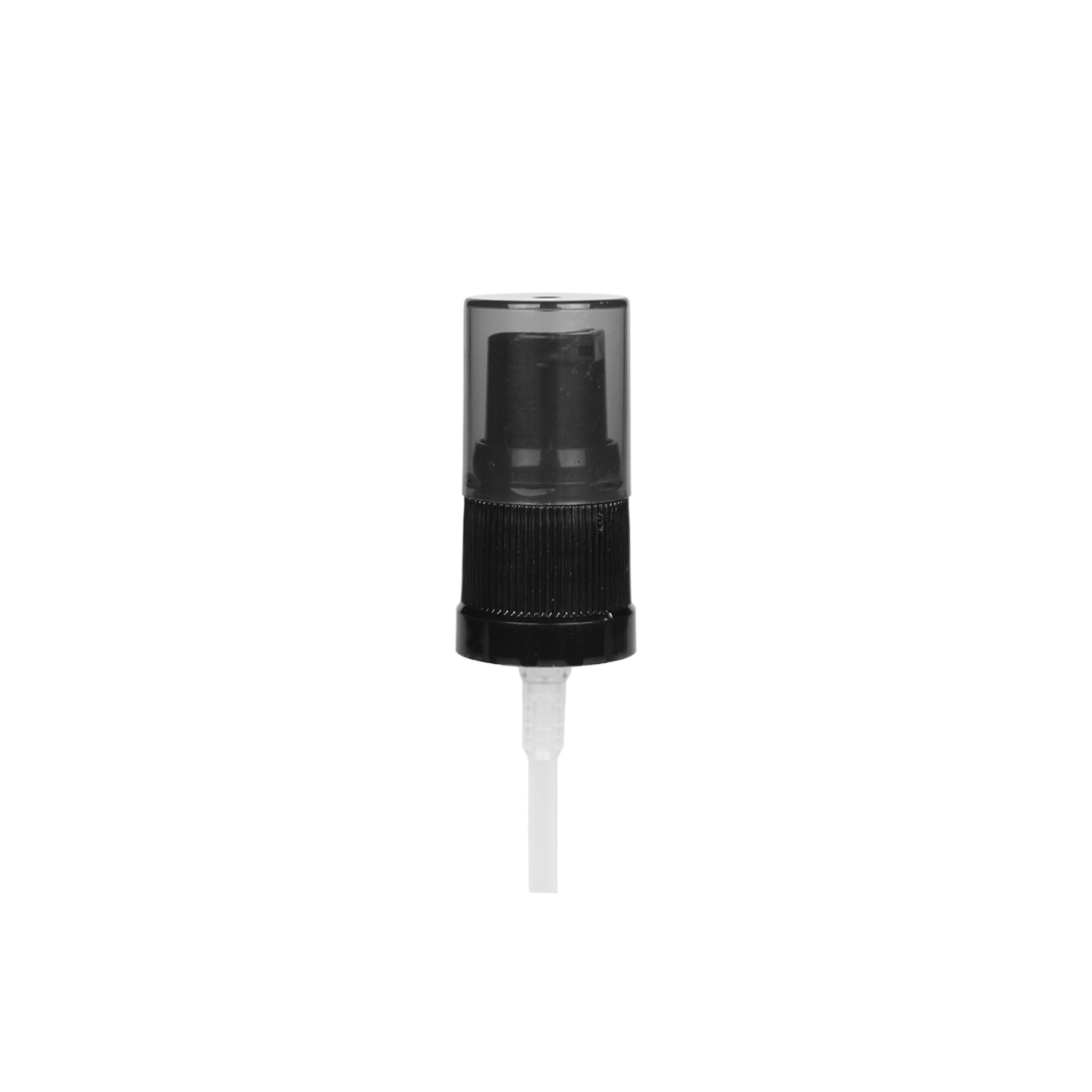 Black Serum/Gel Pump - Ribbed - 18mm - SPR-18B1