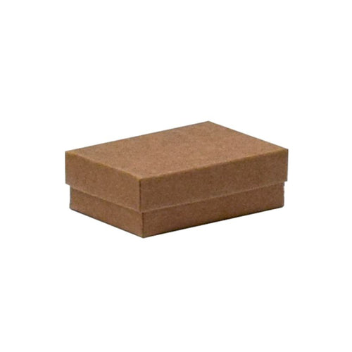 Cotton Filled Box - 54x79x25mm - Natural Kraft