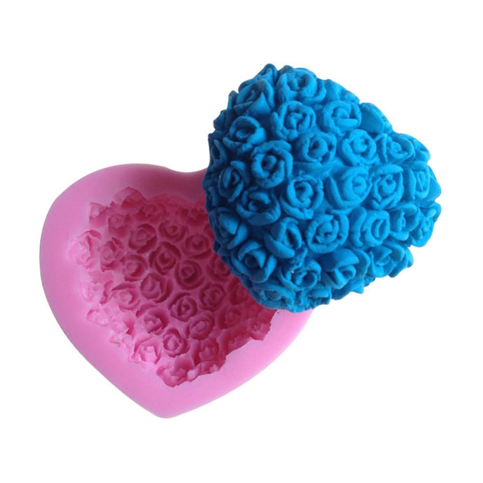 Floral Heart Mould - 32ml