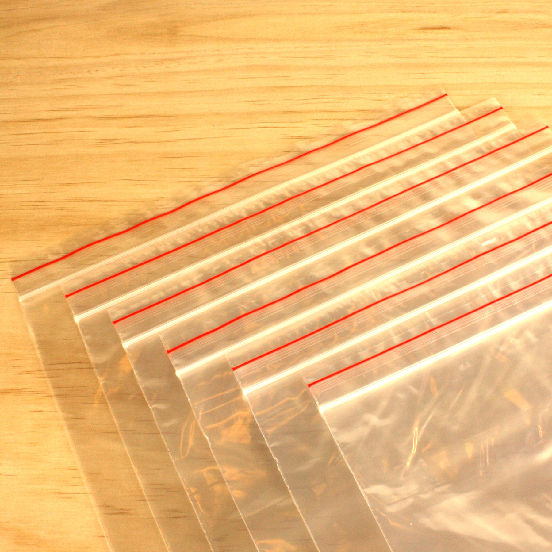 Plastic Zip Lock Bags (Various Sizes)